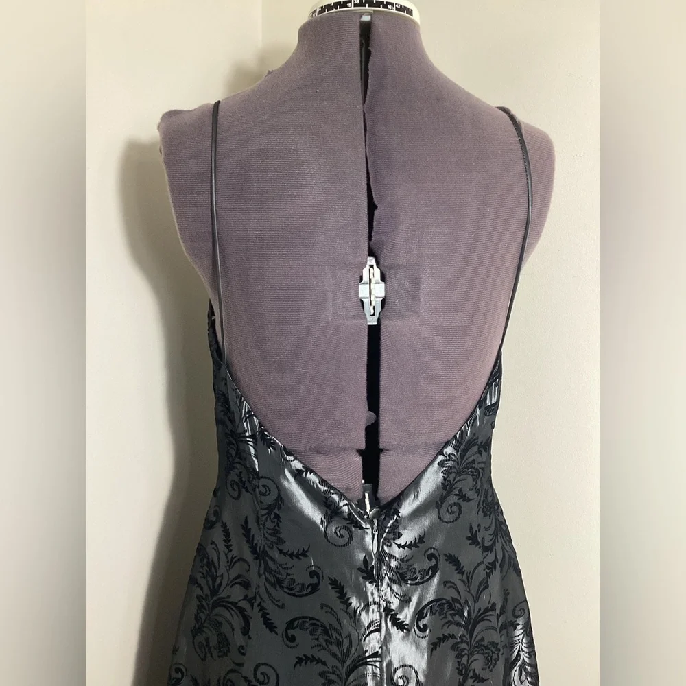 Vintage Gothic Maxi Dress 90s Y2K Witchy Prom Gown Size 8 - Picture 10 of 17